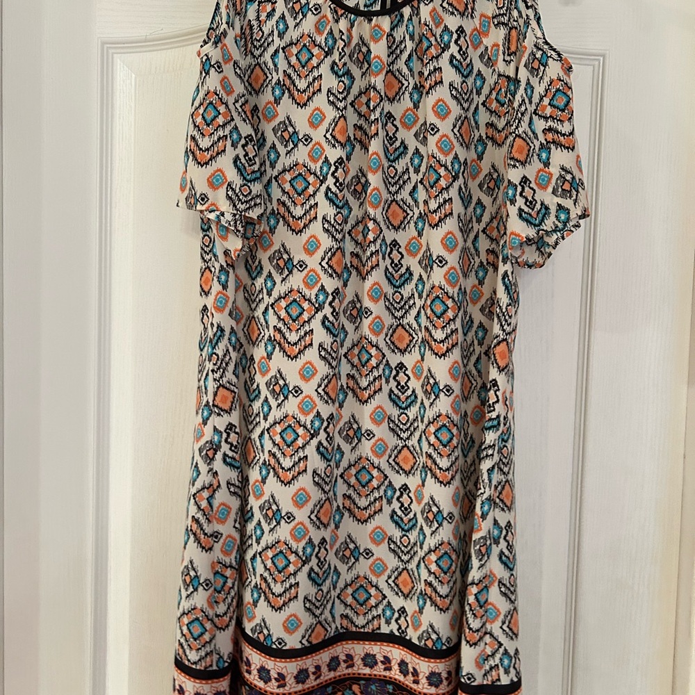 Signature Studio Geometric Print Mini Dress